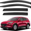 Window Visors Rain Guards for 2020-2026 Ford Escape, Out-Channel Window Vent Wind Deflectors Visors Shades for 20-26 Escape(Not for Active)