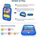 Kids Learning Tablet Educational Learning Pad for Toddlers 2-5 to Learn Alphabets, Numbers, Foods, Time, Music, Talking Cards for ToddlersLearning Educational Toy Kids Gifts