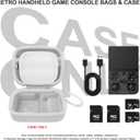 BliFulde Carrying Case for RG353V/ RG353VS Handheld Game Console, Custom-Insert Handheld Emulator Retro Game Holder Organizer, Portable Game Player Storage Bag (Case Only) (White)