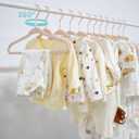 Tonswachic Baby Velvet Hangers 30 Pack - 11 Inch Non Slip Felt Kids Hanger for Newborn Clothes - Ultra Thin Space-Saving Infant Hangers for Toddler Kids' Closet with 10 Hanger Clips - Pink
