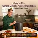 Cosori Air Fryer Pro, Compact 5QT, Ceramic Coating, 7 Presets with Preheat & Keep Warm, 450, Easy to use & clean, Shake Reminder, 130+ In-App Recipes, Nonstick & Dishwasher-Safe Basket, Gray