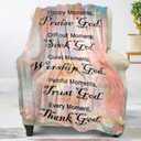 Christian Faith Blankets - Soft Throw, Personalized 60"x80", Religious & Spiritual Gifts for Women & Men
