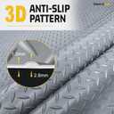 4×20FT Garage Floor Mat, 2.8mm Thickened with A Roll of Tape Gray