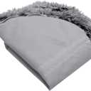 Furhaven Replacement Donut Dog Bed Cover Plush Long Faux Fur Calming Cuddler, Machine Washable - Gray, Large