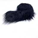 Ice Fabrics Craft Faux Fur Fabric Pre Cut Rolls - 6"x60" Fur Ribbon Mohair Fabric Strips - Super Soft and Fuzzy - Perfect for Crafts, Costumes & Decoration - Black - 6x60