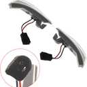 2PCS Outside Door Mirror Turn Signal Light Left Driver and Right Passenger Side Replacement for Town & Country 2008-2016 924-296 924-297 68052078AA 68052079AA