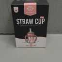 GROSMIMI Spill Proof no Spill Magic Sippy Cup with Straw with Handle for Baby and Toddlers, Customizable, PPSU, BPA Free 6 oz (Pink)