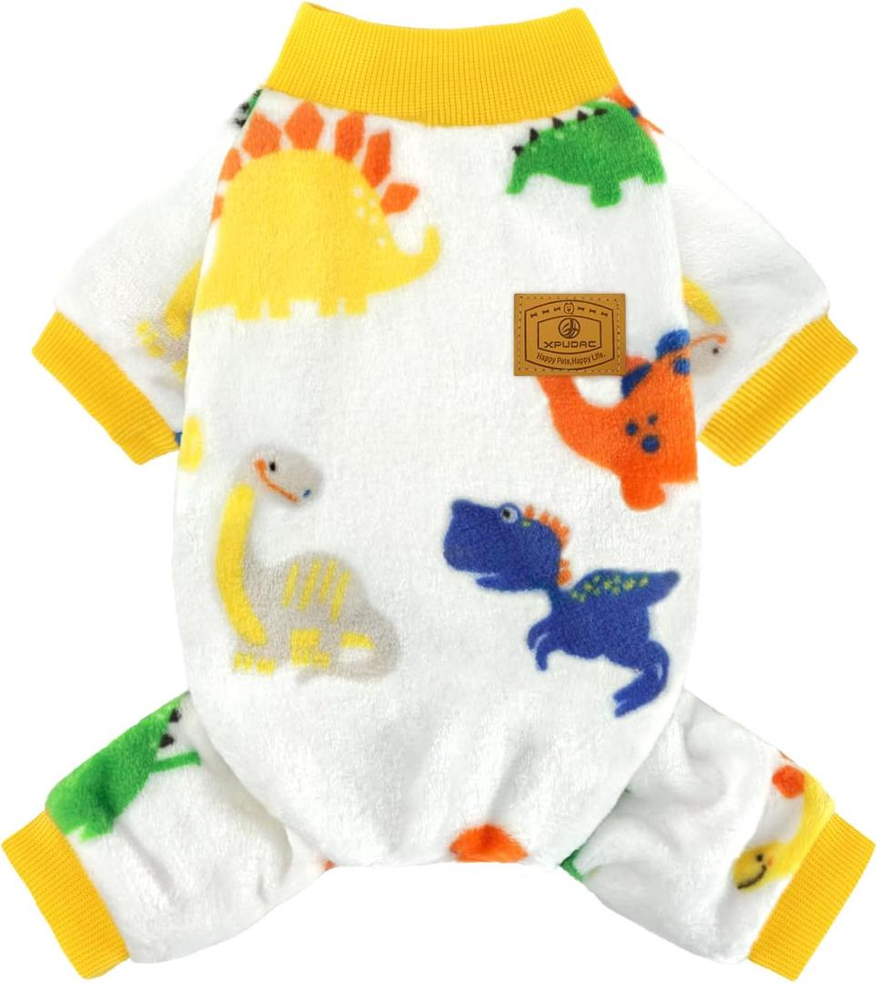 XPUDAC Dog Pajamas Fleece Dog Sweaters for Small Medium Dogs Girl Boy Soft Warm Dog Clothes for Doggie Winter Christmas (XX-Large)