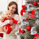 Baby's First Christmas Ornament 2025 Girl Boy Baby 1st Christmas Ornament for Newborn Christmas Keepsake Gifts Decorations