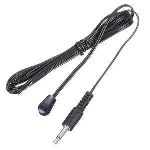 MECCANIXITY IR Infrared Emitter Sensor Receiver,Extension Cable 1.5m(4.9ft) Length 3.5mm Jack Single Black with Blue Head Pack of 1 (1.5m,3.5mm, Black, Blue)