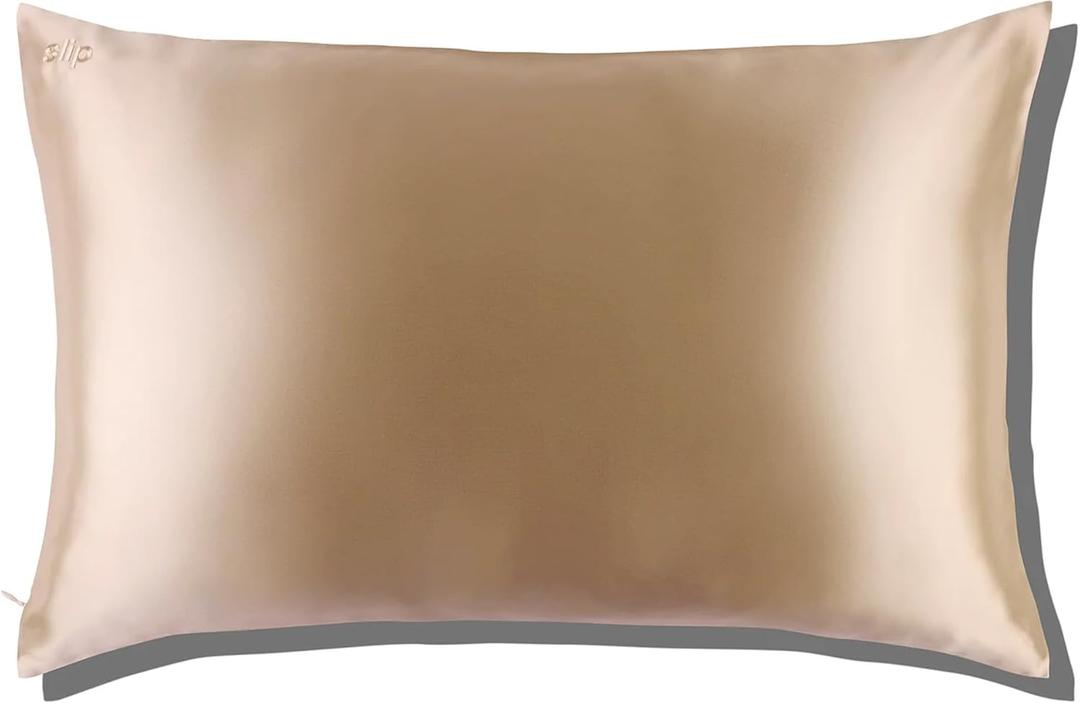 slip The Original Queen Pure Silk Pillow Case - 100% Pure 22 Momme Mulberry Silk - Queen Size Standard Pillow Case - Anti-Aging, Anti-BedHead, Anti-Sleep Crease, Caramel (20" x 30")