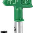 310 Fine Finish Low Pressure Airless Spray Tip, Pattern Size 6 in to 8 in, Thread Size 7/8 in for Airless Paint Spray Guns Green (Green)