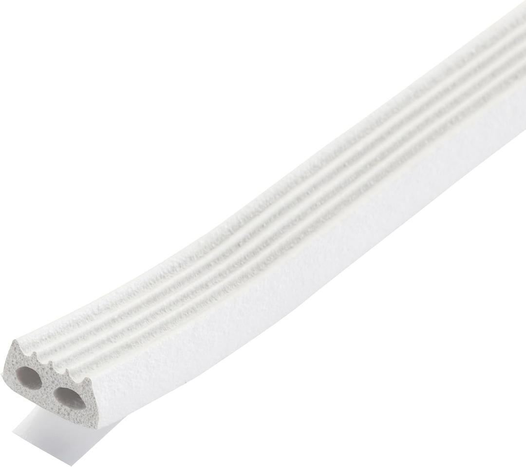 M-D Building Products 05686 5/16 in. x 19/32 in. x 10 ft. White Premium Thermoplastic Rubber Platinum Window Seal for Large Gaps
