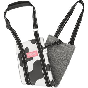 Dog Lift Harness Large Small Medium Sized Dogs,Dog Sling Support Harness Rear for Back Legs Senior Assist Hip Recovery Black White (S)