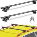 330lbs Heavy Duty Universal Roof Rack Cross Bars 52" | Adjustable Aluminum Crossbars, Lockable Universal Cross Bars that Fit Most Raised Side Rails Vehicles/SUVs (with Gap Design), Roof Rack Crossbar 52”Adjustable