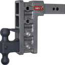 GEN-Y GH-1624 MEGA-Duty Adjustable 9" Drop Hitch with GH-0161 Dual-Ball, GH-0162 Pintle Lock for 2.5" Receiver - 32,000 LB Towing Capacity - 3,500 LB Tongue Weight (9" DROP 2.5" RECEIVER)
