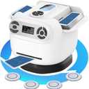 2026 Automatic Card Shuffler and Dealer Machine, 2-in-1 Smart 360Rotating Card Dealer and Shuffler Machine, Super Quiet, Safer, Various Card Games for Home and Club-White