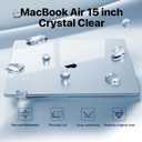 Macaset for MacBook Air 15 inch Case | M5 M4 M3 M2 2026-2023 | 100% Crystal Clear | 1mm Ultra-Thin Armor | Protective Hard Shell Cover | Laptop A3448 A3241 A3114 A2941