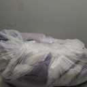 WONGS BEDDING 7 Piece Queen Comforter Set, Purple Striped Queen Size Bedding Set for All Season, Boho Soft and Breathable Bed in a Bag with Comforter, Flat Sheet, Fitted Sheet, Pillowcases & Shams