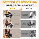Mesh Dog Muzzle, Breathable Soft Dog Muzzle with 3 Reflective Straps for Secure Fit, Prevents Biting, Chewing Scavenging  Adjustable for Small Medium Large Dogs, XL