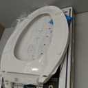 KOHLER 20110-0 Brevia, Slow Close Toilet Seat, Elongated Toilet Seat, Grip-Tight Bumpers Quick-Attach Hardware, White