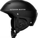 OutdoorMaster Kelvin Ski Helmet - Snowboard Helmet for Men, Women & Youth (X-Large, Black)