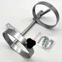 Oxygen Tank Holder for Wheelchair, Medical Oxygen Tank Bracket Holds 1 D/E Cylinder, Lightweight Design, Powder-Coated Finish, Universal Fit w/Mounting U-Bolts, Wheelchair Oxygen Tank Holder