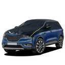 Car Cover 4 Layers Waterproof All Weather Black Half Car Cover Protect Windshield and roof for Automobiles Outdoor (Fits SUV 180" to 191") by Safego