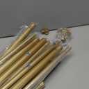 Gold Double Curtain Rods for Windows 72 to 144 Inch, 1 Inch Adjustable Decorative Crystal Long Dual Curtain Rod, Heavy Duty Vintage Double Drapery Pole with Gold Foil Finials for Living Room