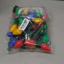 Windy City Novelties 4 Pack LED Light Up Christmas Bulb Necklace with 6 Dynamic Light Modes  Flashing Holiday Accessory for Parties, Parades & Festive Events