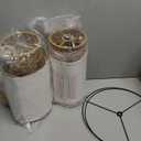 OYEARS 22.5" Boho Table Lamps Set of 2 for Living Room, Bedside Lamp for Nightstands, Rattan Lamp for Bedroom, Farmhouse Table Lamp for Room Decor, End Table, Retro, BrownNot Include Bulbs