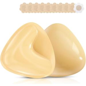 Double Sided Sticky Bra Inserts Reusable Push Up Bra Pads Adhesive Invisible Breast Lift Pads for Bikini