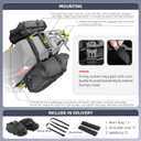 Rhinowalk Motorcycle Saddlebags 48L(24L*2) Waterproof Motorbike Side Bags, Travel Luggage Panniers with Shoulder Strap for Adventure & Sport Motorcycle Racks, 1 Pair