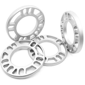 BRONEVO 4pc 1/2" (12mm) Universal Wheel Spacers for 4 & 5 Lug - Fits 98 to 114.3mm Patterns (4x100 5x100 5x114.3) - ID 75mm OD 135mm Compact Die-Cast Aluminum