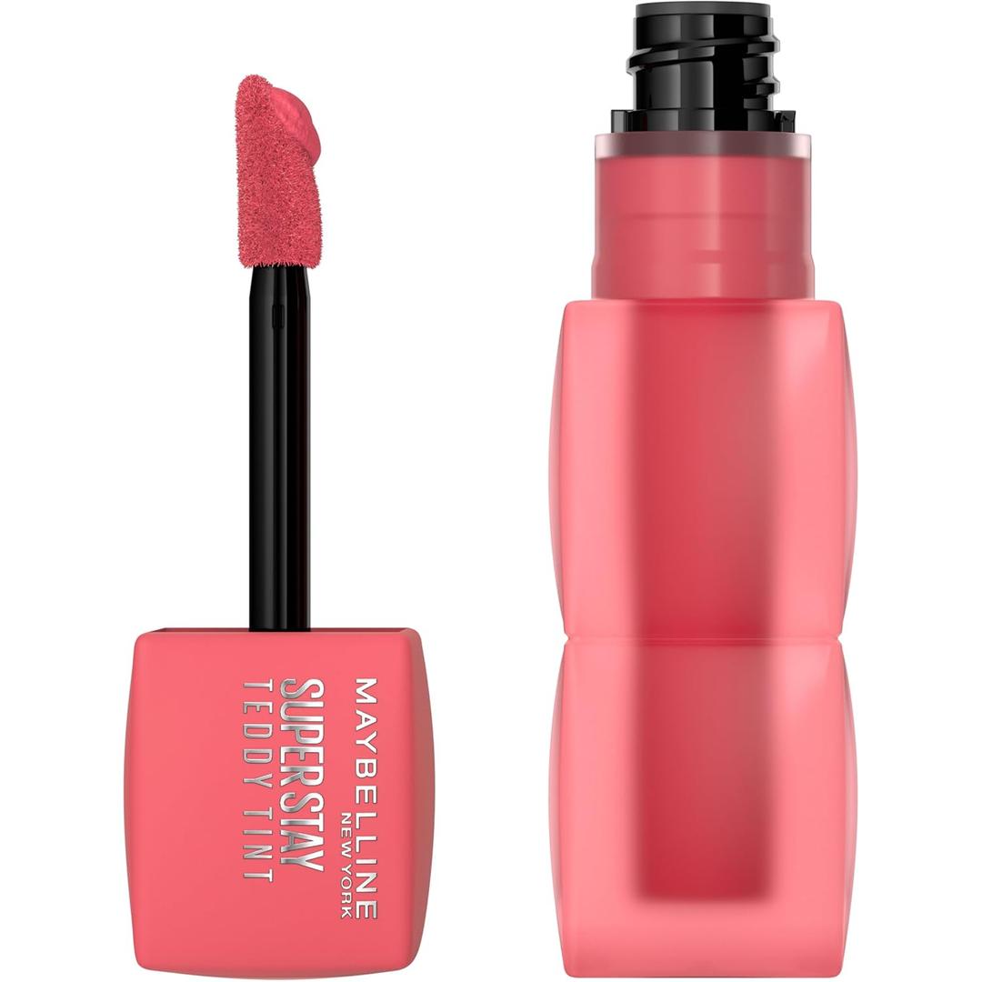 MAYBELLINE Super Stay Teddy Lip Tint, Long Lasting Matte Lipstick For Up To 12HR Wear, Petalcore