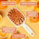 FHI Heat UNbrush Plus  Curly Hair Brush for Gentle & Effective Detangling on Wet or Dry Fragile Hair Types  Detangler Brush w/ 84 UltraFlex Bristles, Ultra-light, Vented, Anti Static Hairbrush