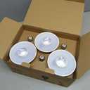 6 Pack High Power Outdoor PAR38 17W 170Watt Equivalent 1700 Lumens LED Dimmable Flood Light Bulb Waterproof E26 6000K Daylight LED Flood Light Bulbs Security Backyard Garage Led Spotlight Bulbs