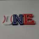 Baseball Party Decorations ONE Letter Sign - 1st Birthday My Rookie Year,My Rookie Year Party Centerpiece,Baseball Sports Themed 1st Birthday Photo Props, Baby Baseball Baby Shower Supplies