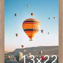 13x22 Picture Frame Rustic Brown for Poster Photo Picture, Horizontal and Vertical Formats for Wall Hanging, 13 x 22 Wall Gallery Poster Photo Frame for 13 by 22 Photos Posters, Rustic Brown