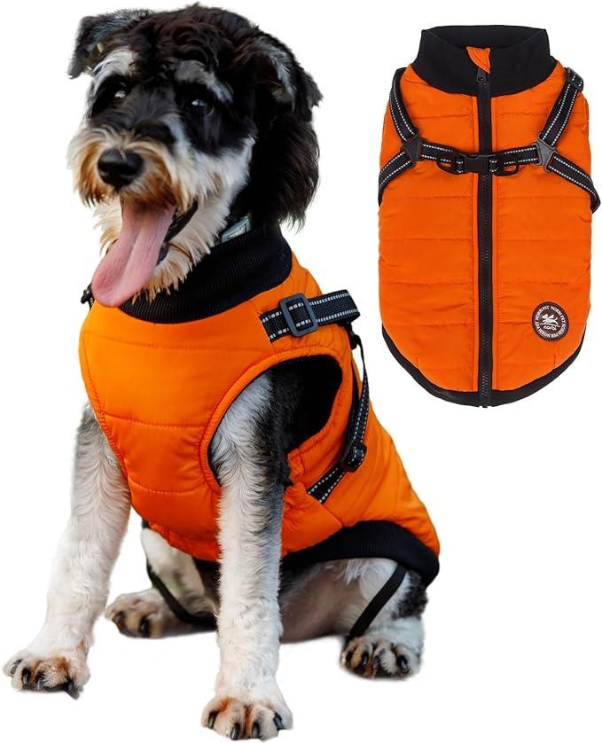 Norbi Warm Dog Coat,Dog Jacket for Small Dogs 2 in 1 Winter Dog Coat, XL