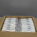 Goodluck 350 Piece Silver Plastic Dinnerware Set for 50 Guests, Fancy Disposable Plates for Party, Include: 50 Dinner Plates, 50 Dessert Plates, 50 Pre Rolled Napkins with Silver Silverware, 50 Cups