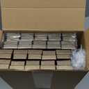 Tenceur 100 Pcs Jewelry Gift Boxes Bulk Kraft Jewelry Cardboard Box for Necklace Earring Bracelet Storage Package (2.8 x 1.6 x 1.2 in, Dark Brown)