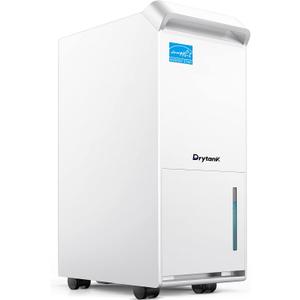 Vellgoo 70 Pint Energy Star Dehumidifier for Basement with Drain Hose, 4,800 Sq.Ft DryTank Dehumidifiers for Home Large Room, Intelligent Humidity Control White