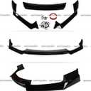 Front Lip Compatible with Infiniti Q60 2017-2022, Gloss Black