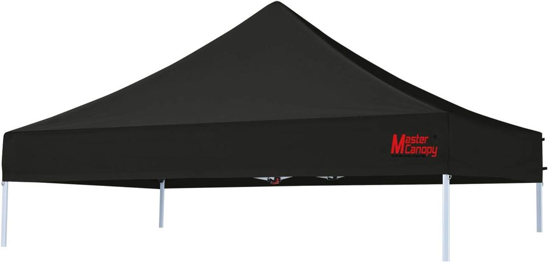 MASTERCANOPY Replacement Pop Up Canopy Top (10x10, Black)