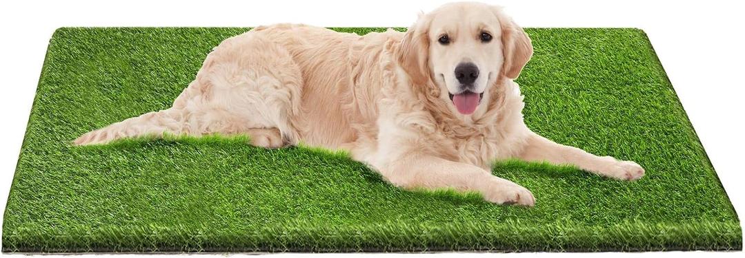 Artificial Grass, 51" x 26" Dog Pee Pads, Professional Dog Potty Training Rug, Grass Mat with Drainage Holes, Pet Turf Indoor Outdoor Flooring Fake Grass Doormat (26"x51")