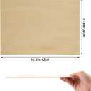 12Pcs 16 x 12 x 1/16 Inch Basswood Sheets, Unfinished Basswood Sheets, Plywood Sheet for Arts and Crafts, Painting, Pyrography, Wood Engraving, Wood Burning, Laser, Architectural Models