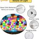 BAR - Illuminated Marquee Bar Sign for home decor - Light up LED Marquee Word Sign - Pre-Lit Pub Light Battery Operated, Valentines Day Gifts for Him (Colorful)