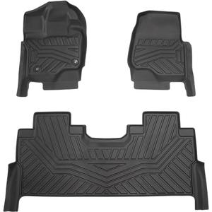 Cartist Floor Mats for Ford F150 Supercrew 2015-2026 2027 (Include Lightning)(Only Fit Rear Bench Seat w/Under Seat Storage), Heavy Duty Car Mats for F-150 Accessories