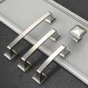 Asidrama 10 Pack 5 Inch(128mm) Brushed Satin Nickel Kitchen Cabinet Handles, Cabinet Pulls Kitchen Cabinet Hardware for Cupboard Drawer Pulls